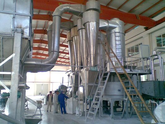 kualitas  Food Grade Pneumatic Flash Dryer Machine For High Moisture Carbon White / Oxide pabrik