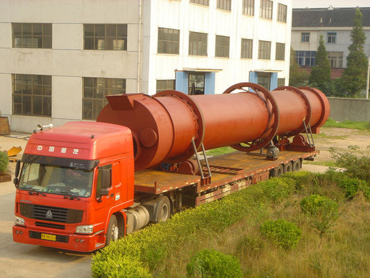Pengering Lumpur Limbah Industri Rotary Kiln Dryer Untuk Metalurgi / Bahan Bangunan