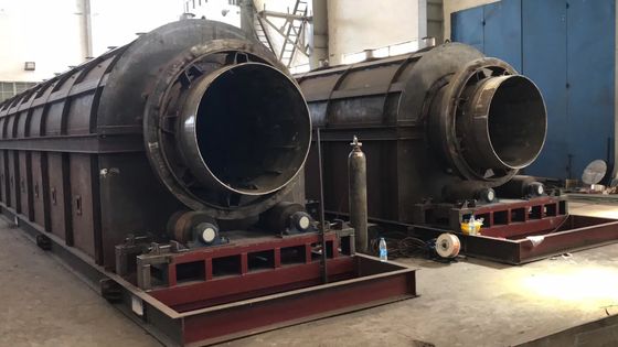 Pengering Lumpur Limbah Industri Rotary Kiln Dryer Untuk Metalurgi / Bahan Bangunan