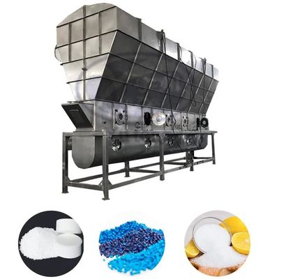Vibrating Fluidized Bed Dryer Dimensi Industri Makanan Penghematan Energi Disesuaikan