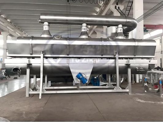 Vibrating Fluidized Bed Dryer Dimensi Industri Makanan Penghematan Energi Disesuaikan