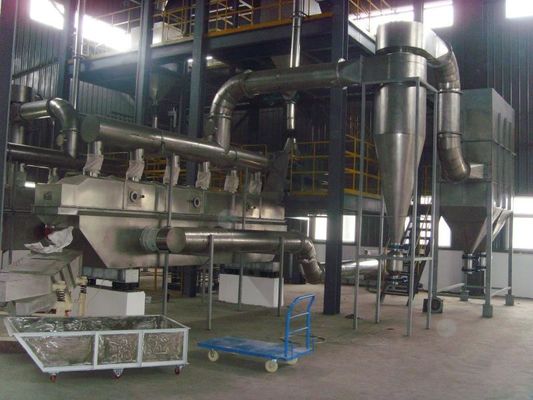 Vibrating Fluidized Bed Dryer Dimensi Industri Makanan Penghematan Energi Disesuaikan