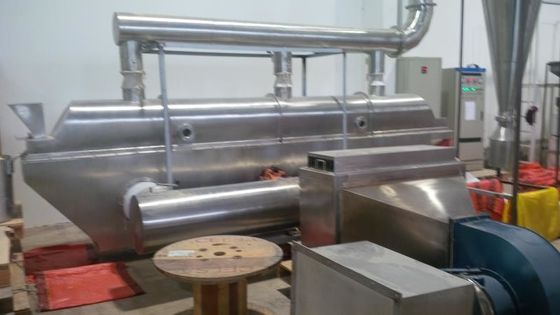 Vibrating Fluidized Bed Dryer Dimensi Industri Makanan Penghematan Energi Disesuaikan