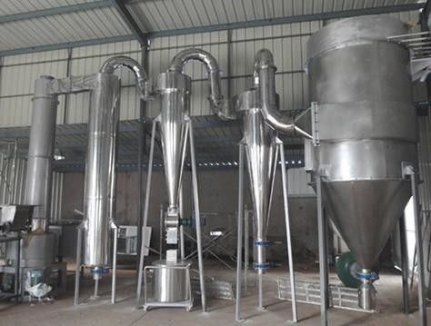 Mesin Pengering Flash Rotary Stainless Steel Hemat Energi Untuk Pestisida