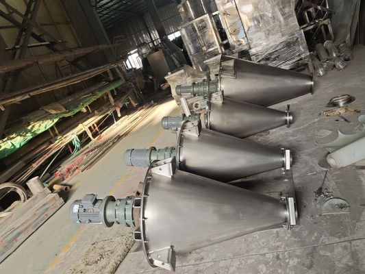 Pengering Vakum Kerucut 50Rpm-32Rpm, Blender Pengaduk Vakum Vertikal
