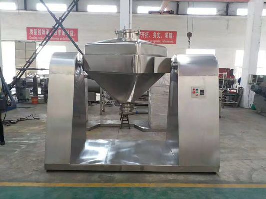 Mesin Pencampur Serbuk Stainless Steel 2rpm - 20rpm Square Cone Mixer