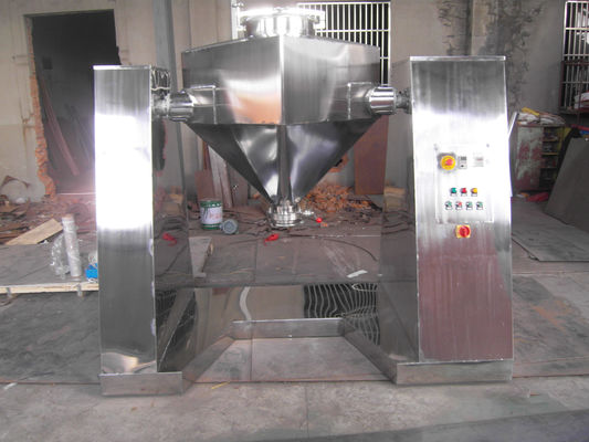 Mesin Mixer Industri Besar 1.5kw-22kw Square Cone Mixer Untuk Makanan / Bahan Kimia