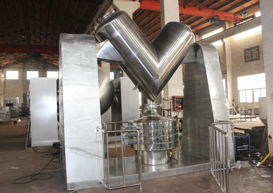 Mesin Mixer Farmasi V Blender 20r / Min Peralatan Pencampur Kimia