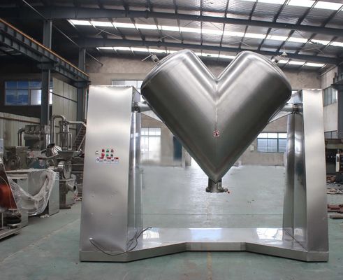 Mesin Mixer Farmasi V Blender 20r / Min Peralatan Pencampur Kimia